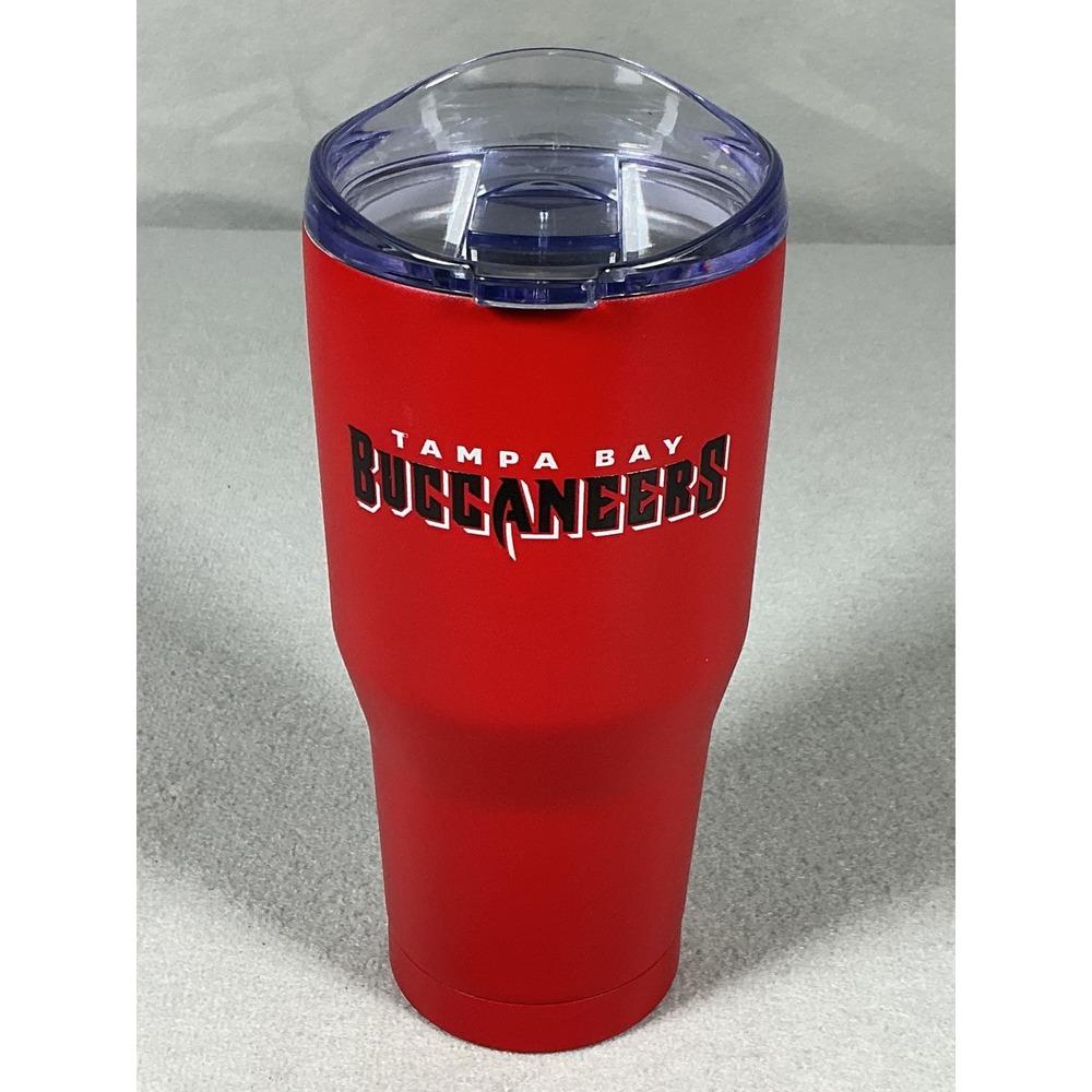 Tampa Bay Buccaneers 30oz Logo Brands Stainless Steel Tumbler Red NFL New